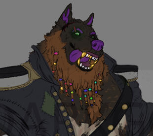 A Anthro Pirate Wolf